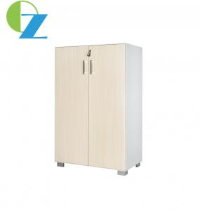 China Zinc Handle Slim Metal And Wood Storage Cabinet Thin Edge 2 Tier factory