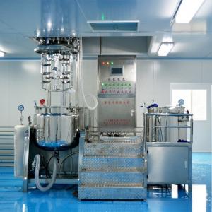 China SUS316L Shave Cream Mixer Machine 300 Liter Vacuum Emulsification Disperser factory