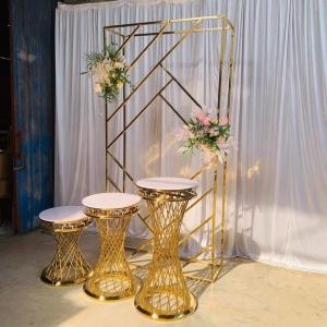 China Birthday Decoration Backdrop With Flowers Party Supplies Frame Standing Hall Furniture 120cm factory
