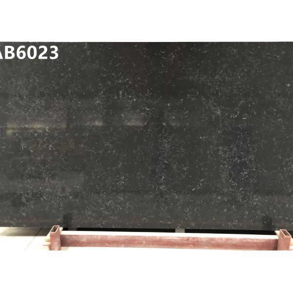 Durable Faux Stone Wall Artificial Quartz Stone Polished Grey Quartz Kitchen Worktops