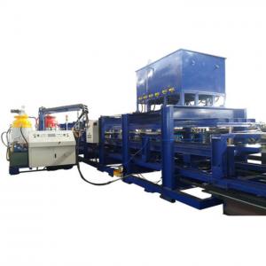China 0.4-0.8 Mm Colored Steel 6meters / Min Pur Sandwich Panel Roll Forming Machine Production Line factory