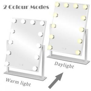 China Tabletops Led MakeUp Mirror With LED Bulb & Dimmer USB Powered on sale