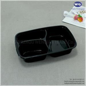 China Plastic 3 Compartments Bento Box-Disposable Food Storage Containers-Disposable Plastic Containers-Disposable Lunch Boxes on sale