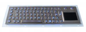 China Metal Backlit USB Keyboard / Backlit Mechanical Keyboard With Ruggedized Touchpad factory