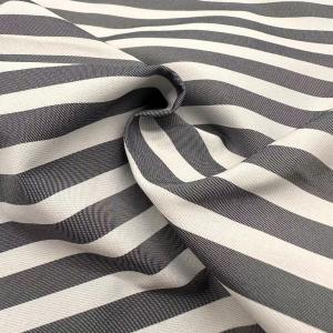 China 100% Polyester Fabric 170gsm Stripe Pattern Yarn Dyed Fabric For Men
