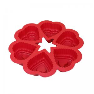 China 6 Cavities Heart Shape Mold Pudding Jelly For Diy Baking Silicone Cake Molds About this item factory