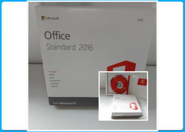 China USA Origin Microsoft Office Standard 2016 DVD Retail Box No Limitation Area factory