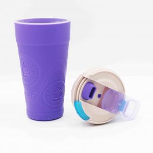 China Plastic Silicone Reusable Biodegradable Coffee Cup Outdoor Travel use on sale