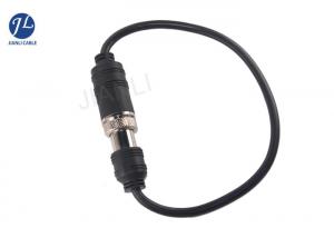 China Waterproof IP67 5 Pin Din CCTV Camera Cable 12V to 24V Power Black Color on sale