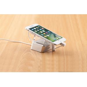 COMER alarm mobile security display stand phone holders with charging cord and