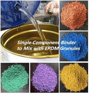 China Construction Crumb Rubber Polyurethane Binder Water Emulsion on sale