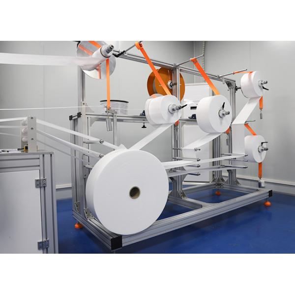 Auto Disposable Non Woven Mask Machine With PLC Procedure Control