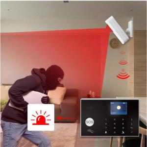 Smart Home Tuya Alarm System Alexa Google Voice Control Wireless Wifi 4G SMS