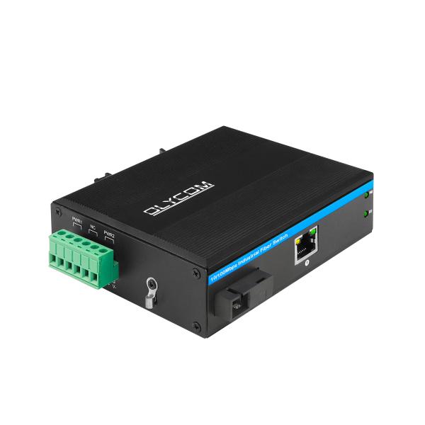 20KM WDM Media Converter Fast Ethernet Rugged Industrial Network Mini Size Unmanaged