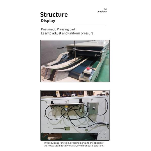 CQT-900 Automatic Adhesive Head Spray Gun Cardboard Box Gluing Machine for Box Making