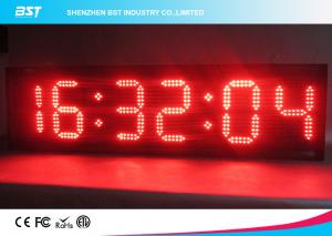 China Modern Small Led Clock Display , Semi Outdoor Accurate Wall Clock factory