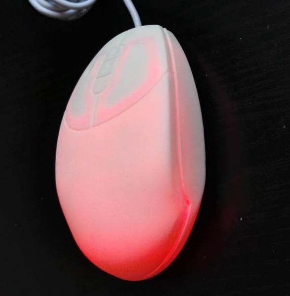 China Silicone white petite waterproof medical pro mouse for nurse use on smooth surface factory