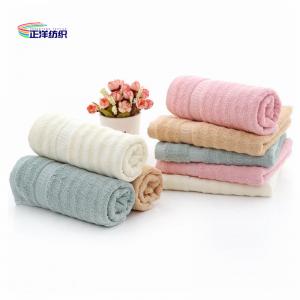 China Kitchen Reusable Cloth Four Color 35x75cm 400GSM 21S Cotton Bath Towel Face Towel factory