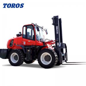 China Diesel Powered Off Road Forklift 5000Lbs Outdoor Forklift Power Saving factory