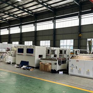 China 110kw 50-200mm Plastic Extrusion Panel Wall Ceiling Production Line PVC Panel Making Machine factory