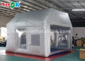 China Silver Inflatable Paint Booth With Filter System / Inflatable Bubble Tent factory