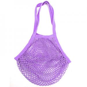 China 100% cotton supermarket fruit vegetable shopping net tote bag beach toy ball organizer bag factory