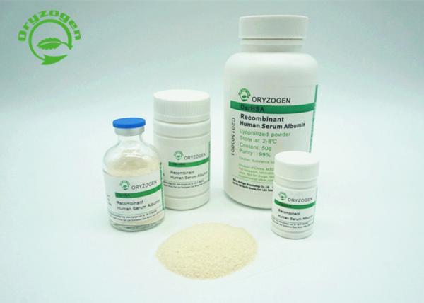 China 99% Purity Recombinant Hsa Derived From Rice Same Sequence With Plasma Hsa factory