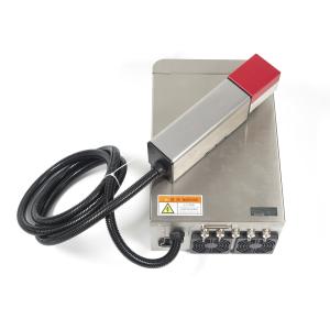 Portable 20w Fiber Laser Marking Machine 110x110mm QR Code Laser Engraving
