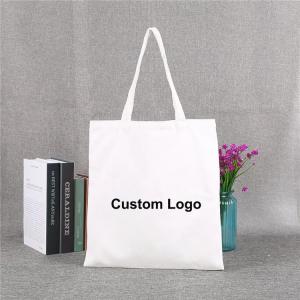 China Cotton Canvas Reusable Shopping Bag Totes Plain White Blank factory
