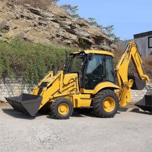 China 4×4 Compact Tractor Loader Backhoe Used In Construction Projects on sale