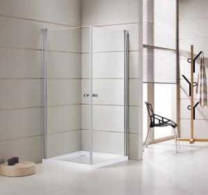 China Small Bathrooms Square Shower Stalls / Shower Cubicle 5mm Thickness Doors on sale