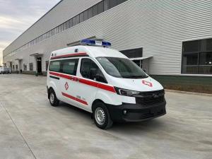 China Mobile Hospital Emergency Ambulance Car Transport Patients 85kw Engine Power factory