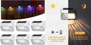 China Garden LED Lighting Solar Fence Lights Garden Wall Light Decorative Ambient Lamps factory