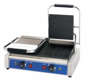China Restaurant Griddle Sandwich Maker Electric Contact Griddle Grill Stainless Steel factory