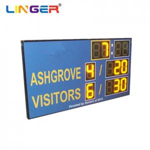 China Electronic Led Wireless Table Tennis Digital Scoreboard With Customized Club Name factory