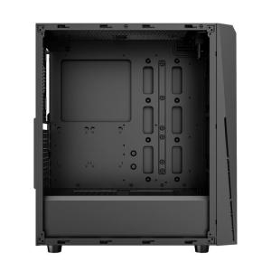 ETEK - Desktop Computer Case ARGB LED Strip on the front panel,Tempered Glass on