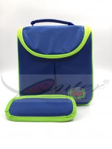 China Small Blue 420D Polyester Outdoor Cooler Bag , Freezer Lunch Bag Multi Color factory