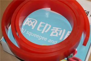 China Gum Rubber Red Screen Printing Squeegee Solvent Ink Solvent Resistance on sale