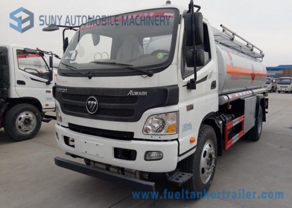 China Foton Oil Tank Truck 4*2 Fuel Tank Truck 138 HP carbon steel Tanker Truck factory