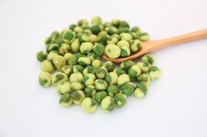 China GMO - Free Roasted Salted Green Peas Delicious Safe Raw Ingredient Hard Texture factory