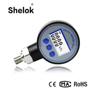 China High quality digital oil air hydraulic fuel pressure gauge with alarm LED manometer on sale