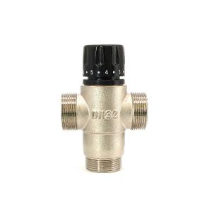 China DN32 DN40 Brass Water Thermostatic Mixing Valve,3 Way Thermostatic Mixing Valve  Thermostatic Shower Mixer Valve on sale