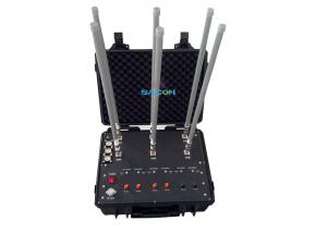 China 20 - 2700Mhz 8 Bands High Frequency Jammer Hand - Pull Box Jammer Defense System factory