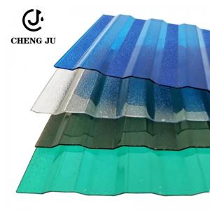 China Polycarbonate Translucent Roof Sheeting Customizable Fiber Resin Corrugated Sheet Tiles factory