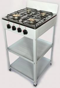 China Manual Ignition 4 Burners Gas Cooktops Wtih Shelf on sale