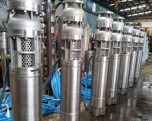 China QJ series Deep Well Submersible Pumps Stainlees Steel 304 / 316 / 316L factory