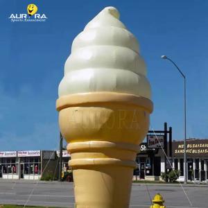 China CE Advertising Inflatables Giant Inflatable Ice Cream Cone Balloon With Free Blower factory