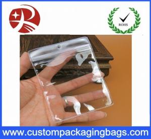 China Customized Plastic Transparent Pvc Bag For Small Jewelry , 5*7cm factory