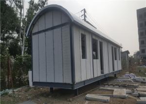 China Prefab Light Steel Frame Mobile Home With Arched EPS Sandwich Panel Roof factory