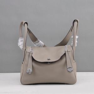 China high quality 30cm 26cm grey Western Style Genuine Leather Shoulder Bag Women Tote Hand Bag Designer Handbag M-G02-23 factory